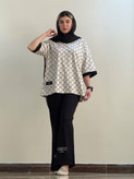 ست تیشرت و شلوار گوچی مشکی _ قهوهای