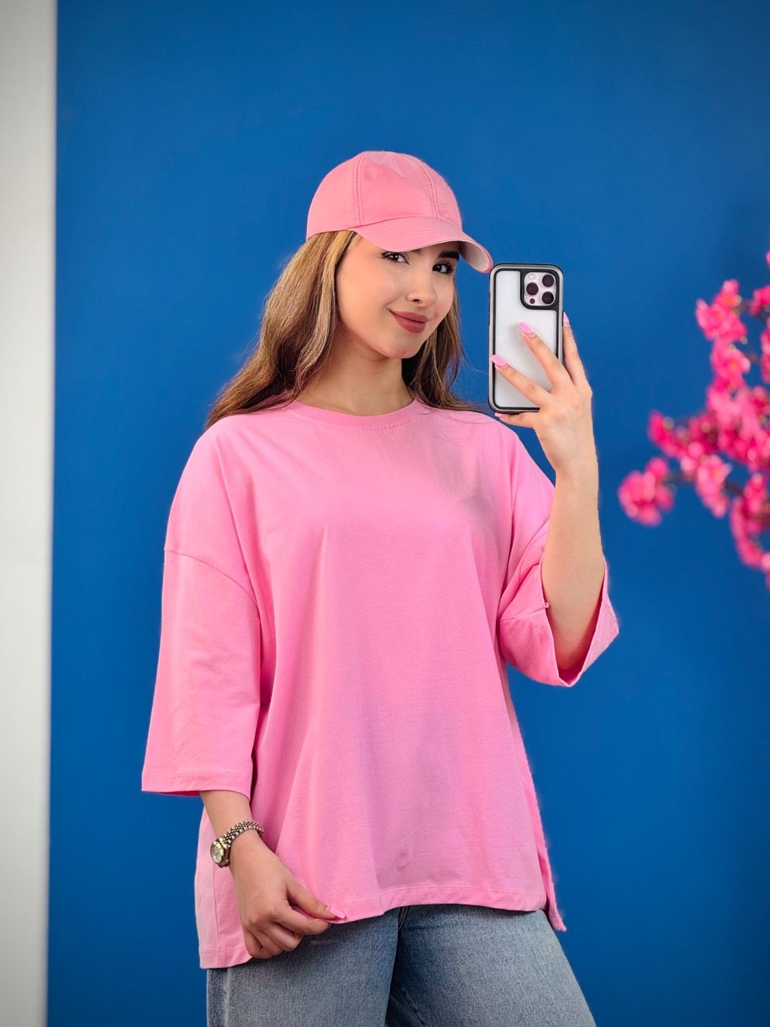 تیشرت پنبه بیسیک قواره دار