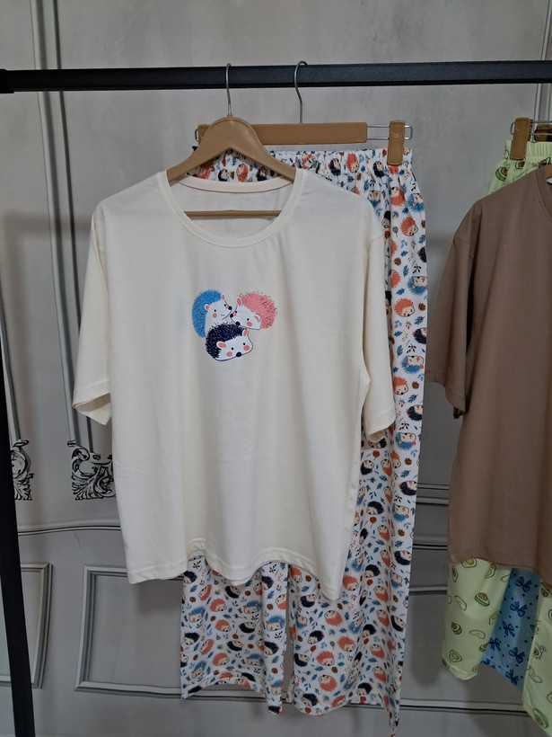 ست تیشرت باکسی و شلوار بگ بوگاتی